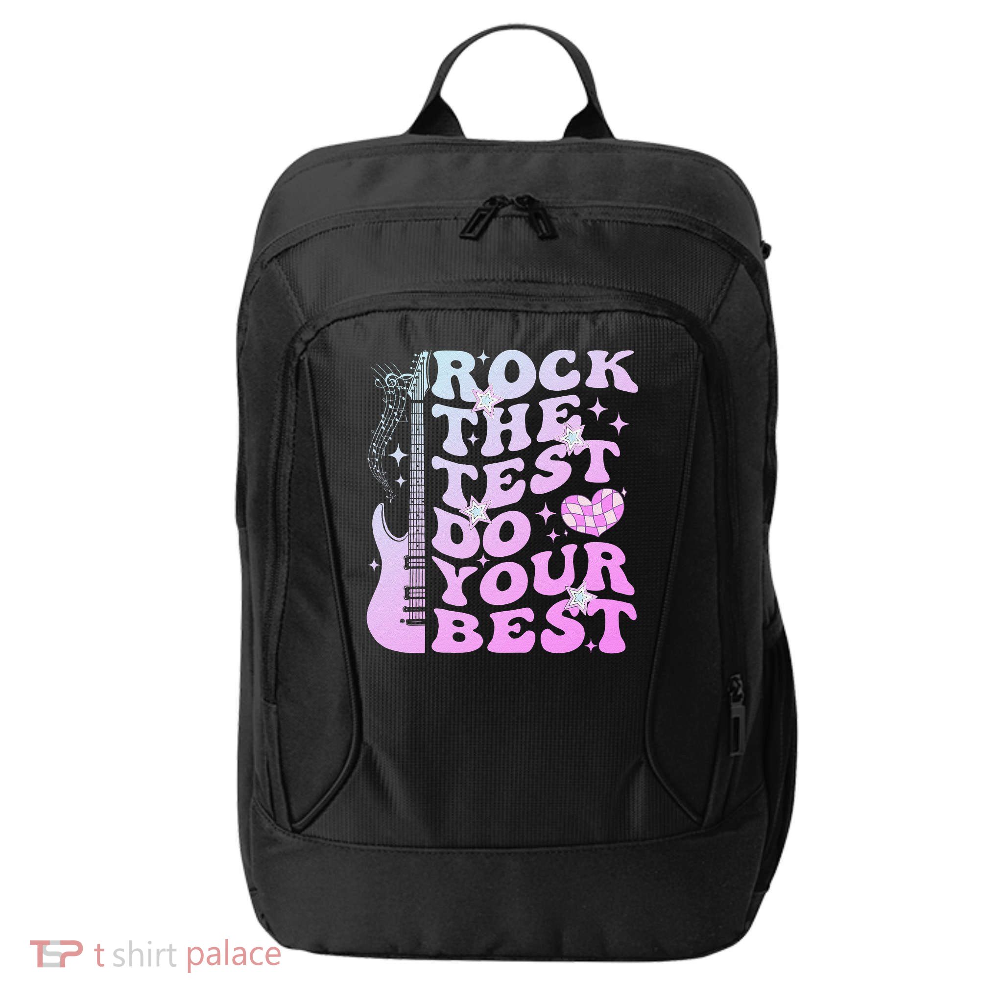 Test Day Rock The Test Do Your Best Testing Day Teacher City Backpack
