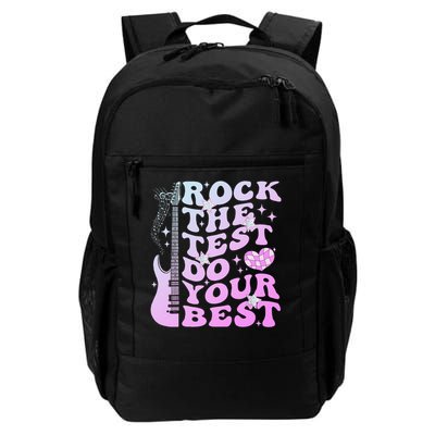 Test Day Rock The Test Do Your Best Testing Day Teacher Backpack