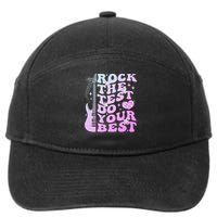 Test Day Rock The Test Do Your Best Testing Day Teacher 7-Panel Snapback Hat