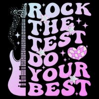 Test Day Rock The Test Do Your Best Testing Day Teacher 7-Panel Snapback Hat