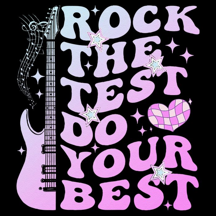 Test Day Rock The Test Do Your Best Testing Day Teacher 7-Panel Snapback Hat