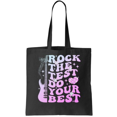 Test Day Rock The Test Do Your Best Testing Day Teacher Bag