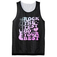 Test Day Rock The Test Do Your Best Testing Day Teacher Mesh Reversible Basketball Jersey Tank