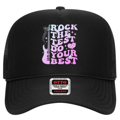 Test Day Rock The Test Do Your Best Testing Day Teacher Trucker Hat