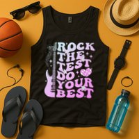 Test Day Rock The Test Do Your Best Testing Day Teacher Tank Top
