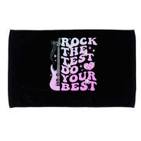 Test Day Rock The Test Do Your Best Testing Day Teacher Microfiber Hand Towel