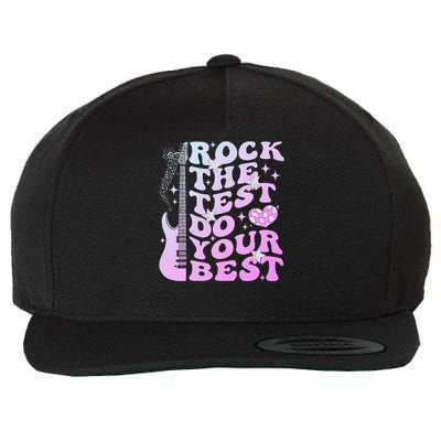 Test Day Rock The Test Do Your Best Testing Day Teacher Wool Snapback Cap