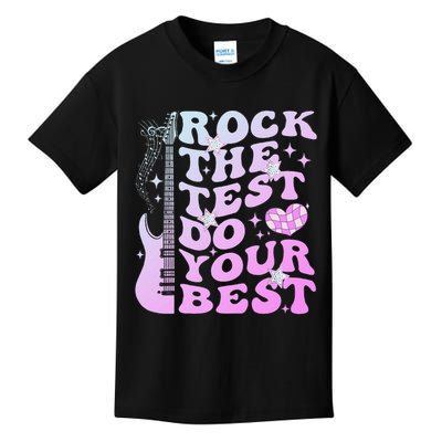 Test Day Rock The Test Do Your Best Testing Day Teacher Kids T-Shirt