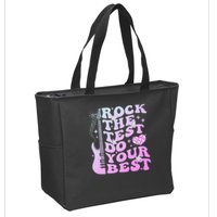 Test Day Rock The Test Do Your Best Testing Day Teacher Zip Tote Bag