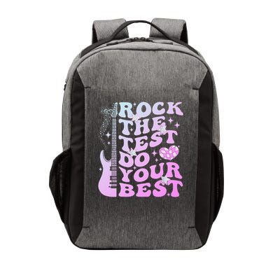 Test Day Rock The Test Do Your Best Testing Day Teacher Vector Backpack