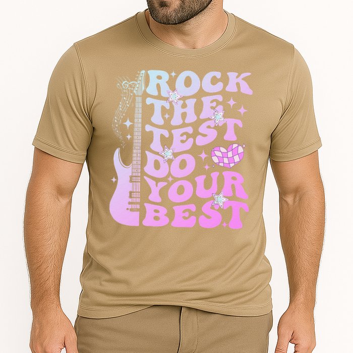 Test Day Rock The Test Do Your Best Testing Day Teacher Performance Shirt