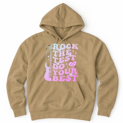 Test Day Rock The Test Do Your Best Testing Day Teacher Hoodie