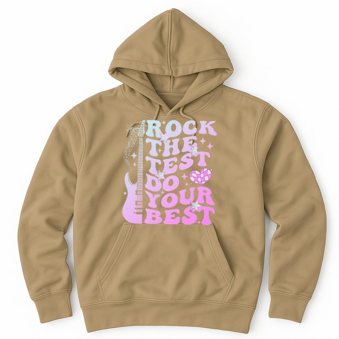 Test Day Rock The Test Do Your Best Testing Day Teacher Hoodie
