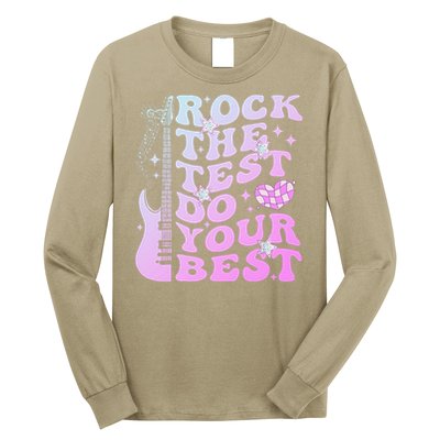 Test Day Rock The Test Do Your Best Testing Day Teacher Long Sleeve Shirt