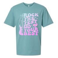 Test Day Rock The Test Do Your Best Testing Day Teacher Sueded Cloud Jersey T-Shirt