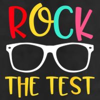 Test Day Rock The Test Teacher Testing D.ay Funny Teacher Adult Drive Performance Visor