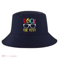 Test Day Rock The Test Teacher Testing D.ay Funny Teacher Cool Comfort Performance Bucket Hat
