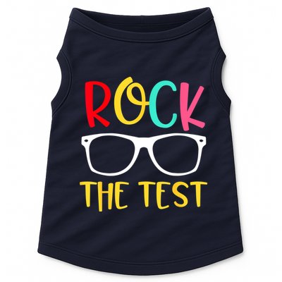 Test Day Rock The Test Teacher Testing D.ay Funny Teacher Doggie Tank