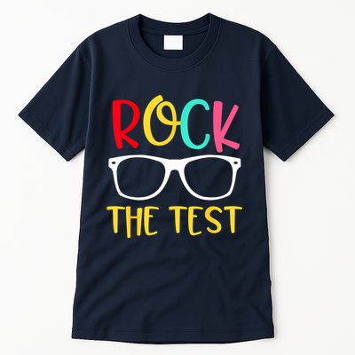 Test Day Rock The Test Teacher Testing D.ay Funny Teacher Tall T-Shirt