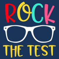 Test Day Rock The Test Teacher Testing D.ay Funny Teacher Bucket Hat