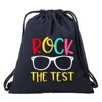 Test Day Rock The Test Teacher Testing D.ay Funny Teacher Drawstring Bag