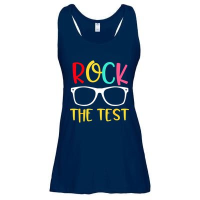 Test Day Rock The Test Teacher Testing D.ay Funny Teacher Ladies Essential Flowy Tank