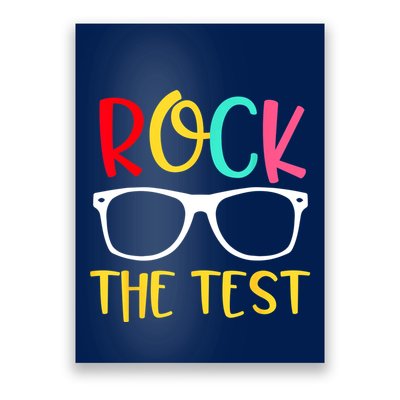 Test Day Rock The Test Teacher Testing D.ay Funny Teacher Poster