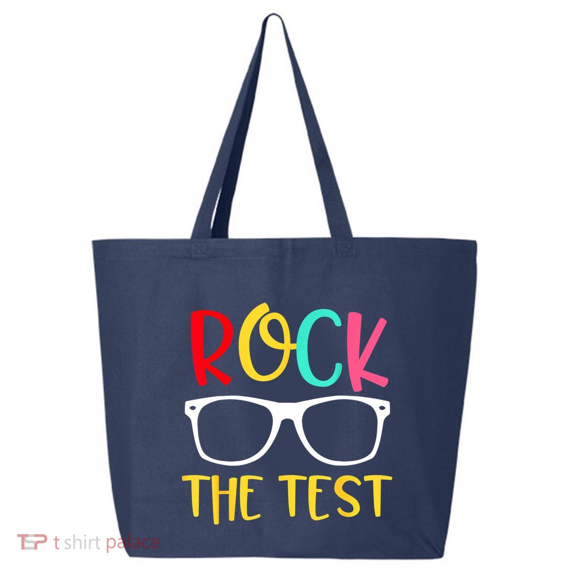 Test Day Rock The Test Teacher Testing D.ay Funny Teacher 25L Jumbo Tote