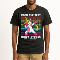 Test Day Rock The Test Dabbing Unicorn Boy Girl Tall T-Shirt