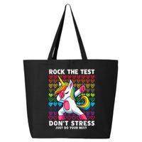 Test Day Rock The Test Dabbing Unicorn Boy Girl 25L Jumbo Tote