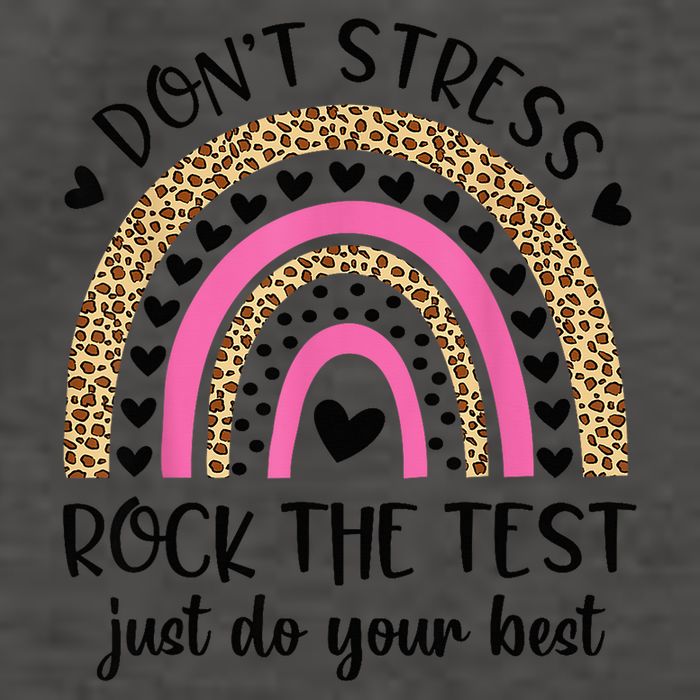 Test Day Rock The Test Rainbow Teacher Testing Day Vector Backpack