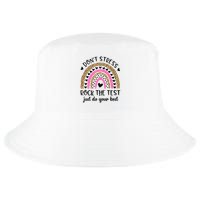 Test Day Rock The Test Rainbow Teacher Testing Day Cool Comfort Performance Bucket Hat