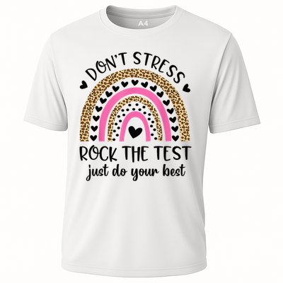 Test Day Rock The Test Rainbow Teacher Testing Day Performance Shirt