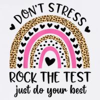 Test Day Rock The Test Rainbow Teacher Testing Day Hoodie