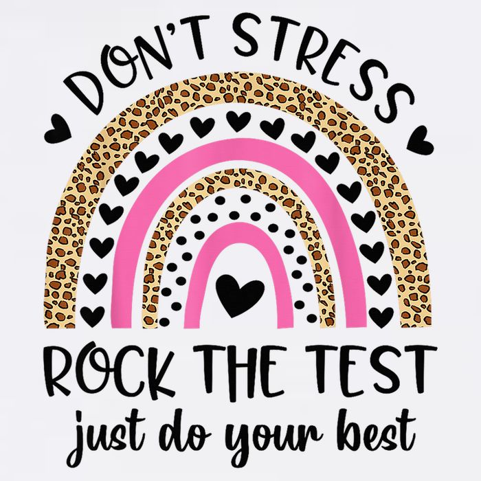 Test Day Rock The Test Rainbow Teacher Testing Day Hoodie