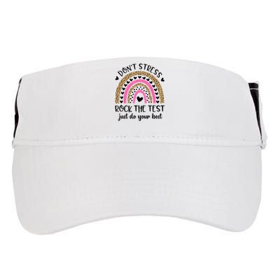 Test Day Rock The Test Rainbow Teacher Testing Day Adult Drive Performance Visor