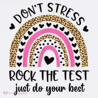 Test Day Rock The Test Rainbow Teacher Testing Day Youth Performance Sprint T-Shirt
