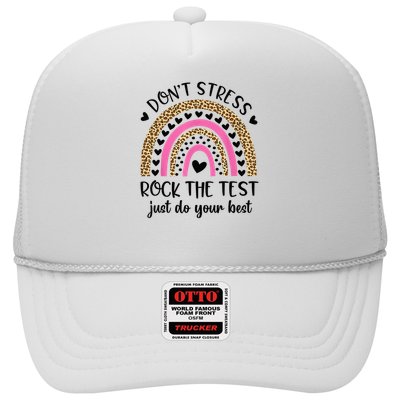 Test Day Rock The Test Rainbow Teacher Testing Day Trucker Hat