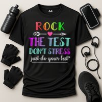 Test Day Rock The Test Teacher Testing Day Performance Shirt