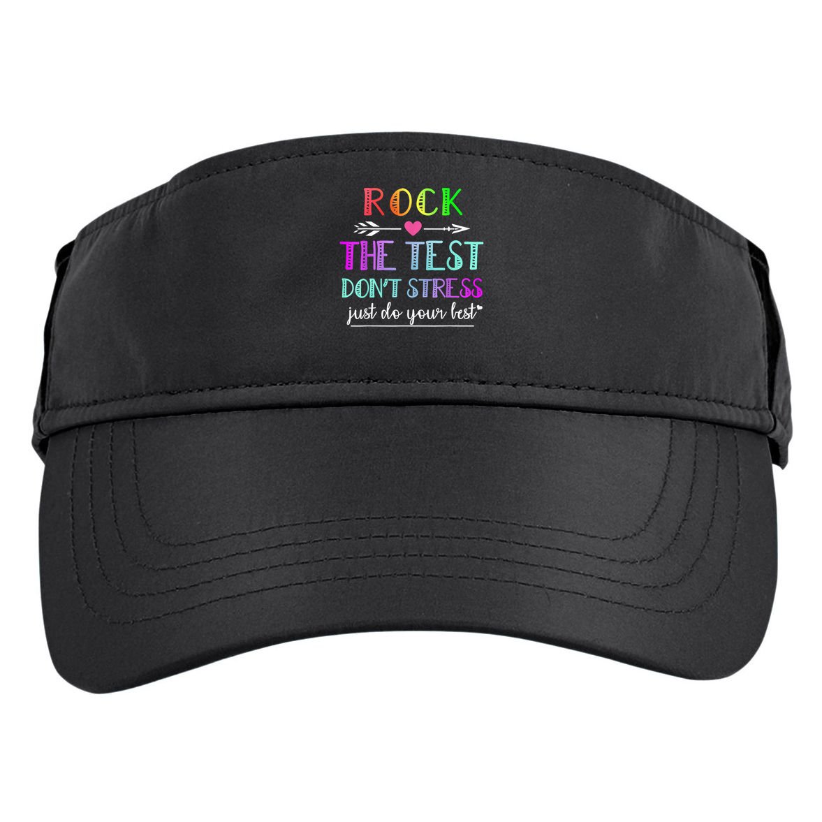Test Day Rock The Test Teacher Testing Day Adult Drive Performance Visor