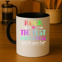 Test Day Rock The Test Teacher Testing Day Mug