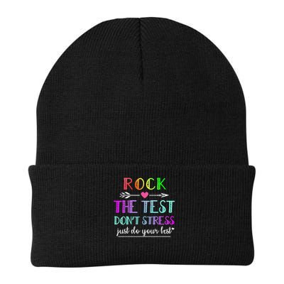 Test Day Rock The Test Teacher Testing Day Beanie