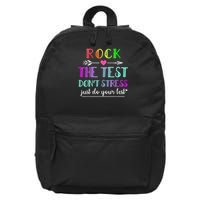 Test Day Rock The Test Teacher Testing Day 16 in Basic Backpack