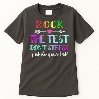 Test Day Rock The Test Teacher Testing Day Tall T-Shirt