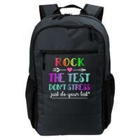 Test Day Rock The Test Teacher Testing Day Backpack