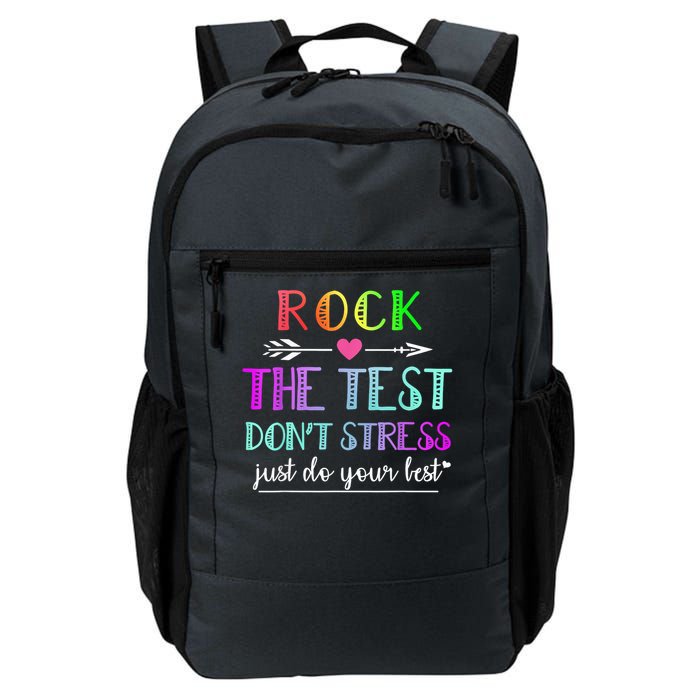 Test Day Rock The Test Teacher Testing Day Backpack