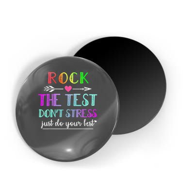 Test Day Rock The Test Teacher Testing Day Magnet