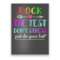 Test Day Rock The Test Teacher Testing Day Poster