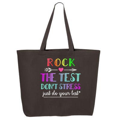 Test Day Rock The Test Teacher Testing Day 25L Jumbo Tote
