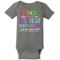Test Day Rock The Test Teacher Testing Day Baby Bodysuit